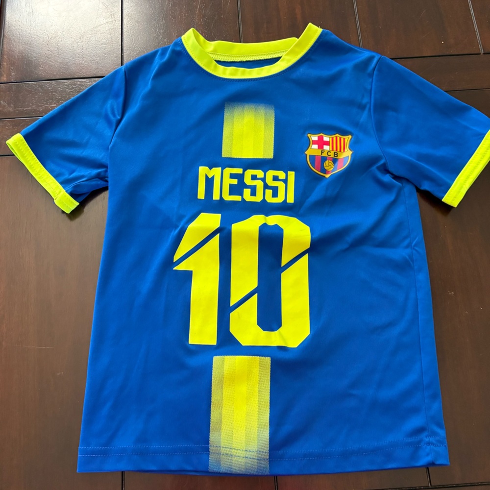 Blue and Yellow Barcelona Messi Jersey